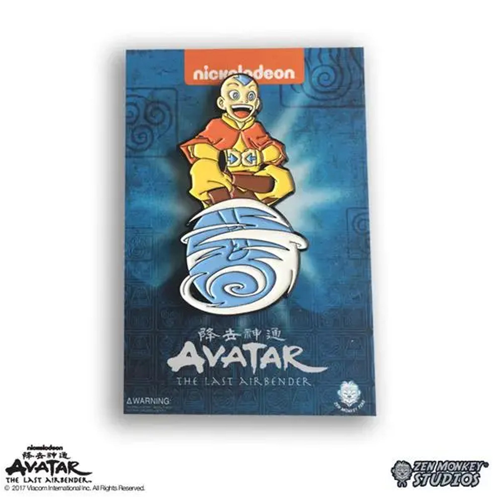 Aang On Air Scooter Avatar: the Last Airbender Enamel Pin