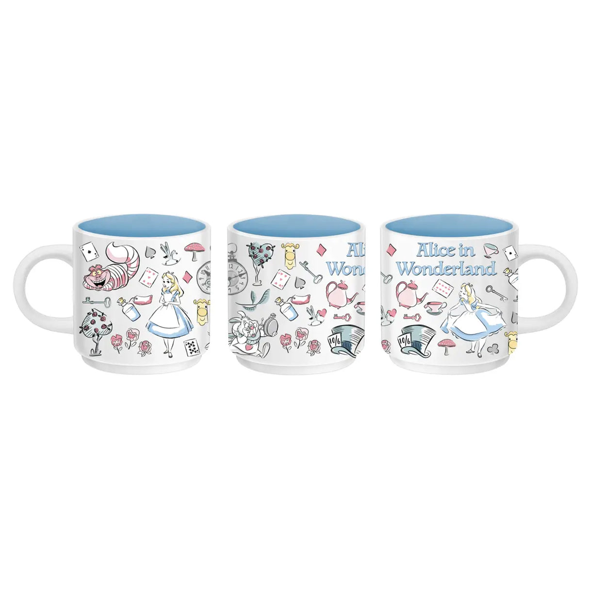 Alice in Wonderland Icons 13oz Single Stackable Ceramic Mug