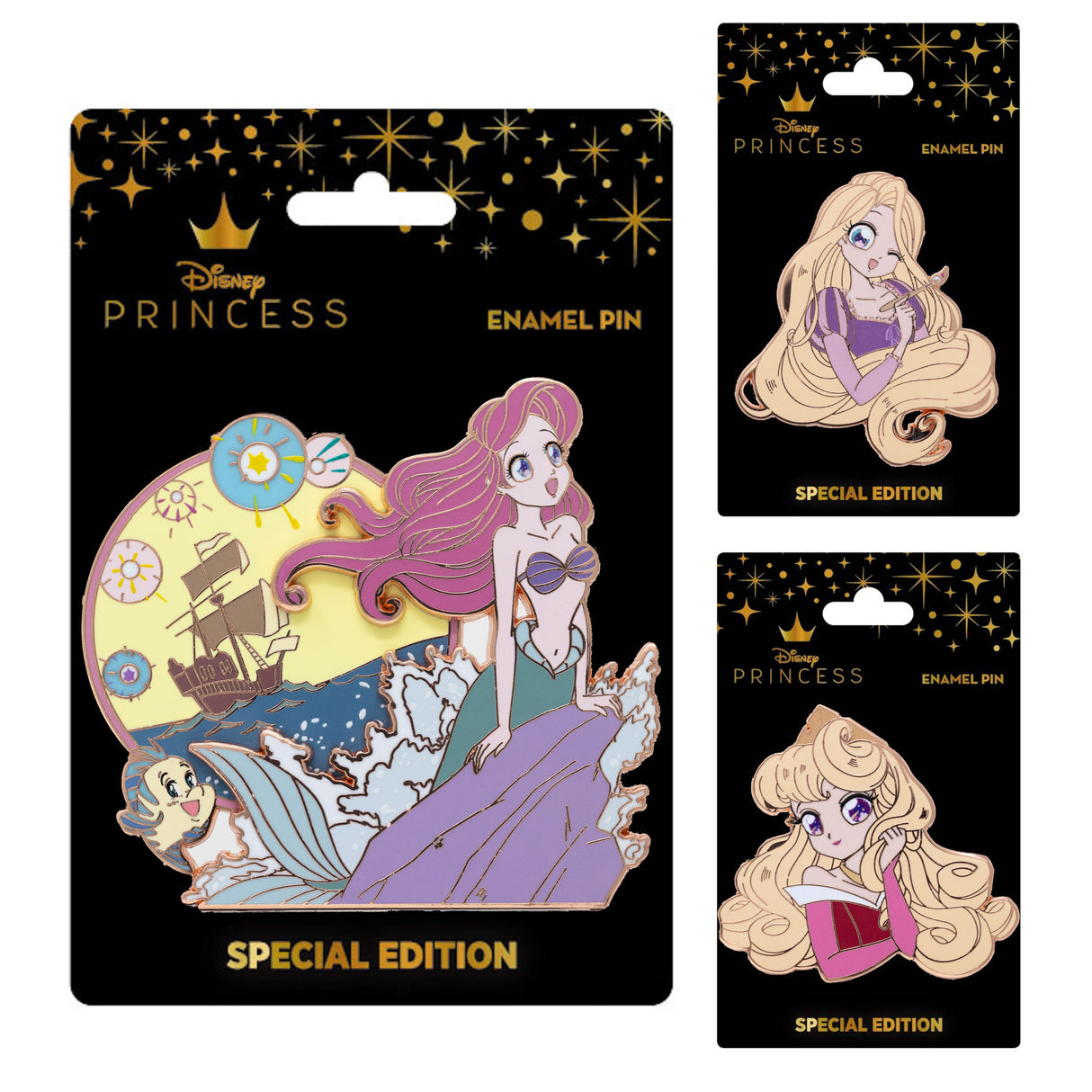 Disney Princess Manga Series Mini Series Collectible Pin on Pin Special Edition - NEW RELEASE