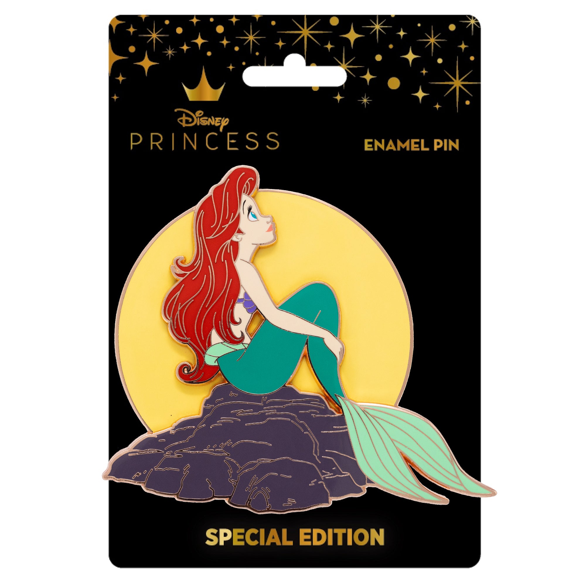 Disney The Little Mermaid Moon Light Mermaid, Ariel 3" Collectible Pin on Pin Special Edition 500 - NEW RELEASE