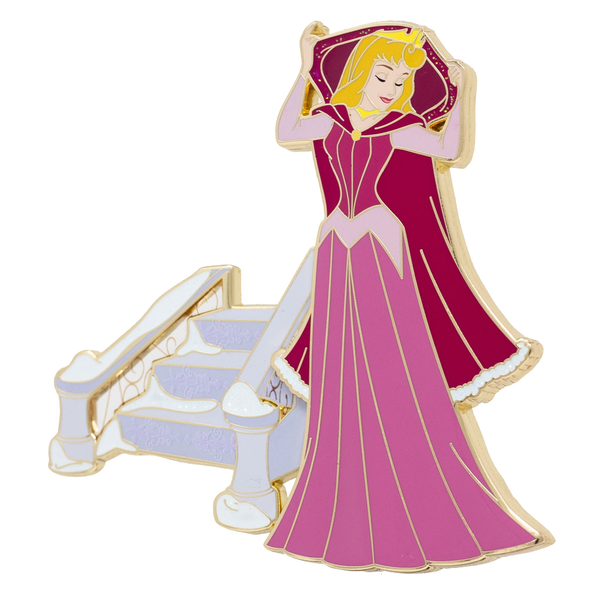 Disney Winter Princesses - Aurora 3" Collectible Pin on Pin Special Edition 300