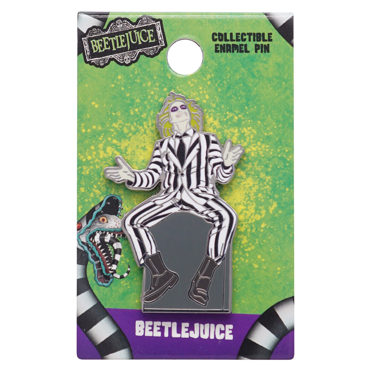 Beetlejuice Enamel Pin