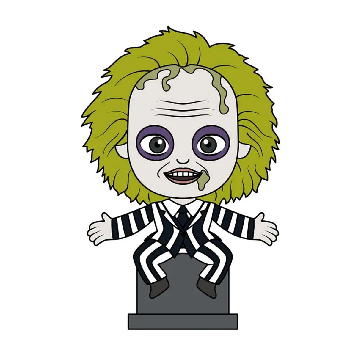 Beetlejuice Sitting on Tombstone 3D Magnet