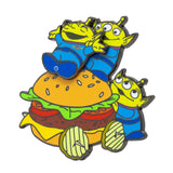 Disney Pixar Aliens with Hamburger 2.5" Collectible Pin on Pin Special Edition 300 - NEW RELEASE