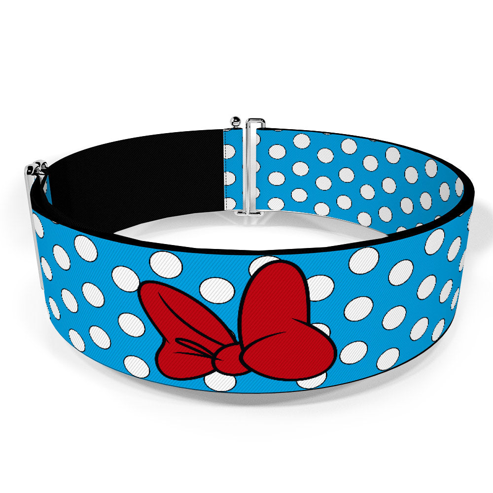 Cinch Waist Belt - Minnie Mouse Dots Blue/Black/White