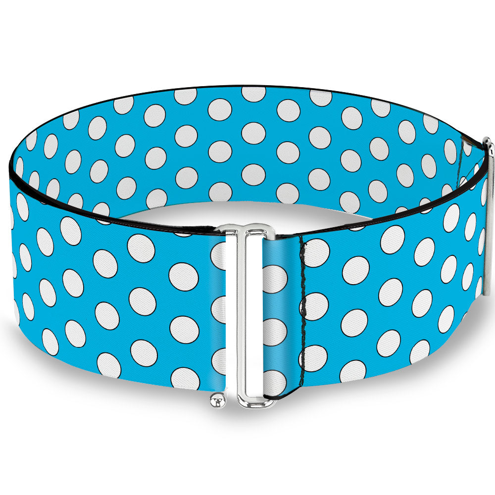 Cinch Waist Belt - Minnie Mouse Dots Blue/Black/White