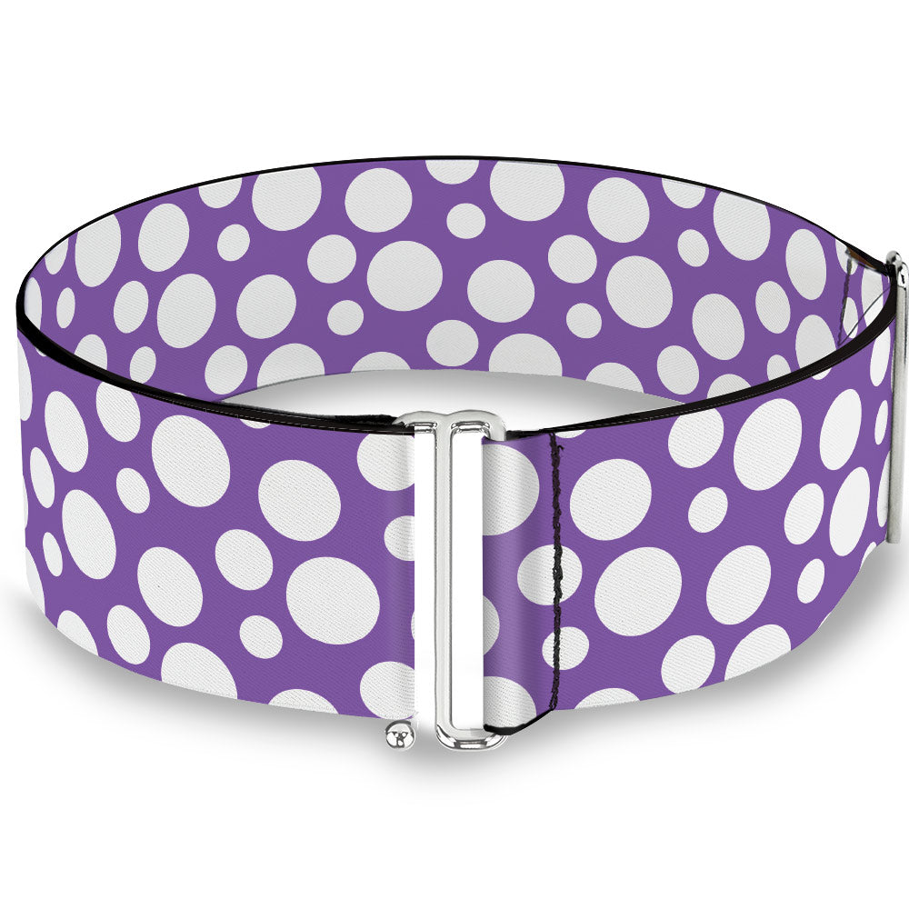 Cinch Waist Belt - Minnie Mouse Multi Dots Purple/White