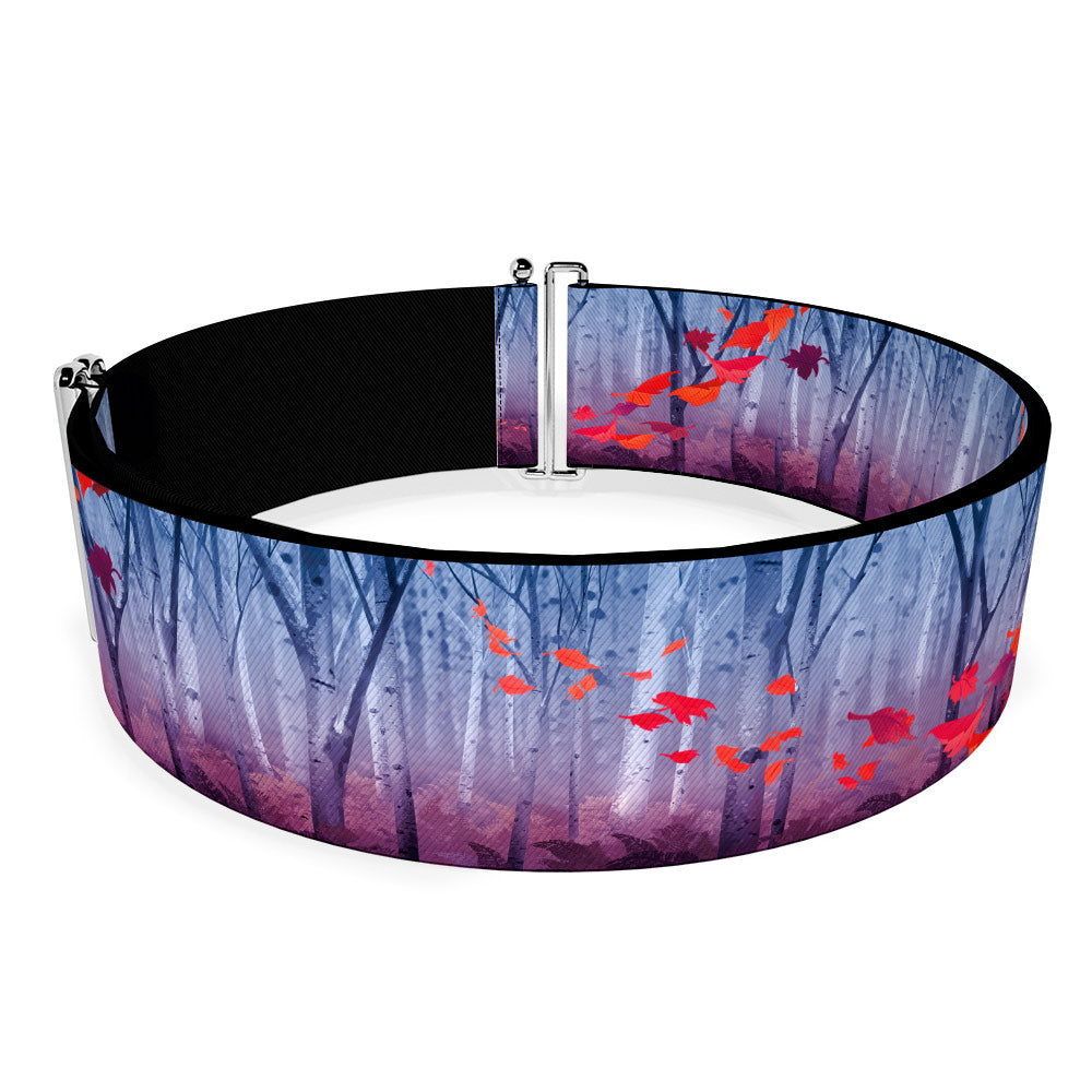 Cinch Waist Belt - Frozen II Swirling Leaves Trees Purples Reds