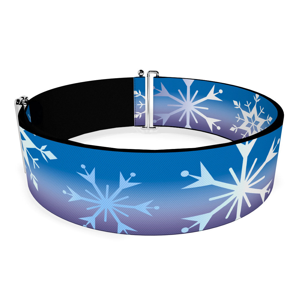 Cinch Waist Belt - Frozen II Snowflakes Blues Purples White