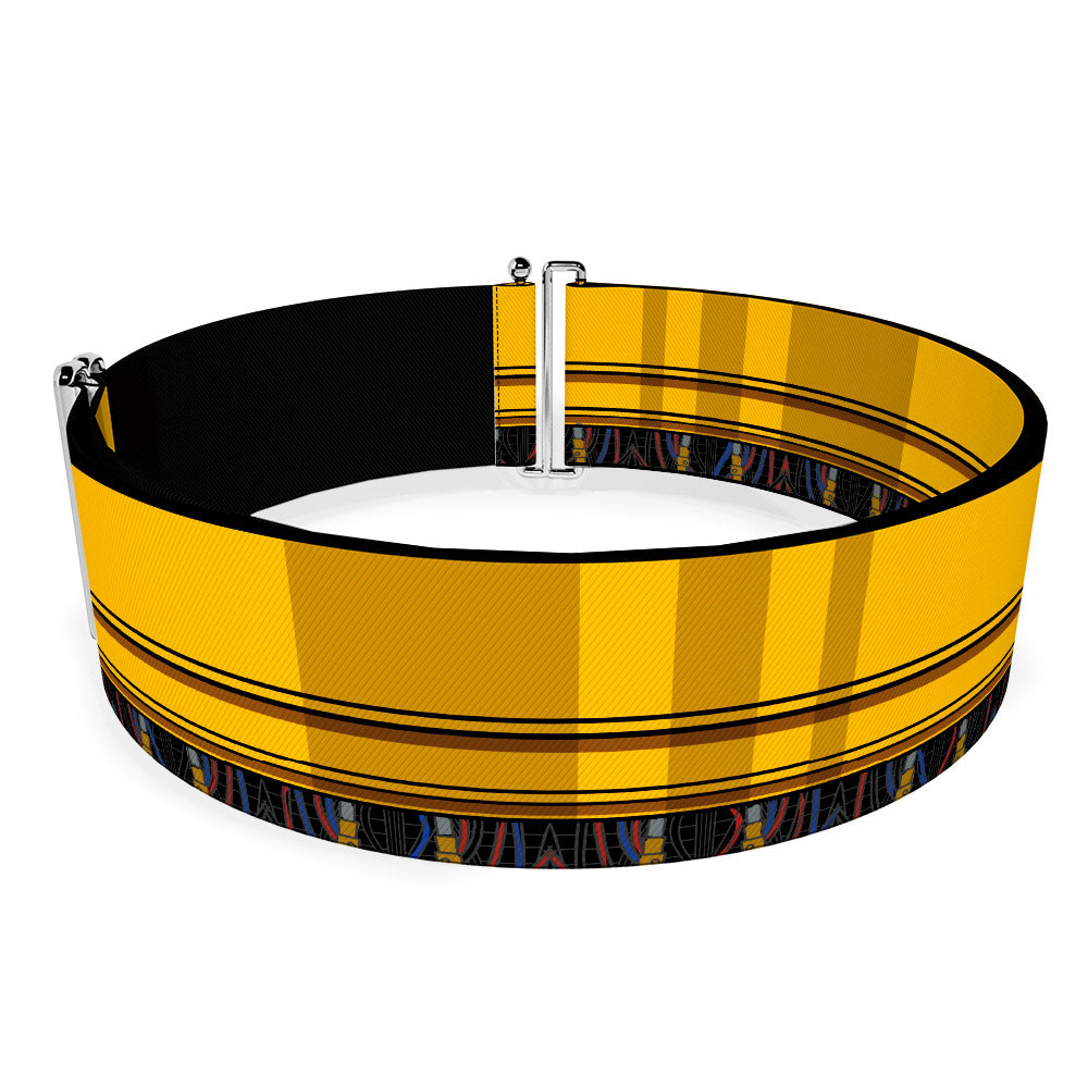 Cinch Waist Belt - Star Wars C3-PO Wires Bounding Yellows Black Multi Color