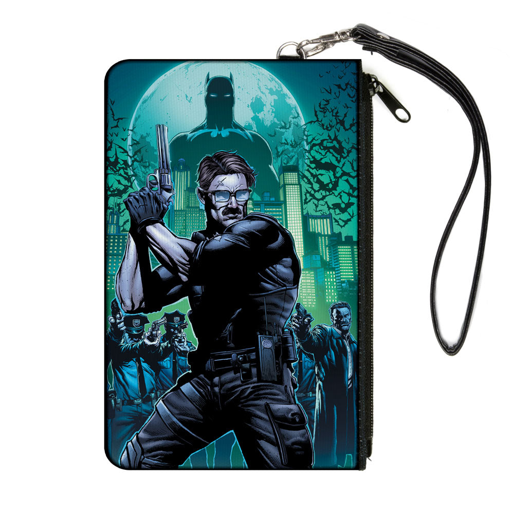 Canvas Zipper Wallet - LARGE - The New 52 Detective Comics Issue #25 James Gordon Cover Pose Blues/Greens