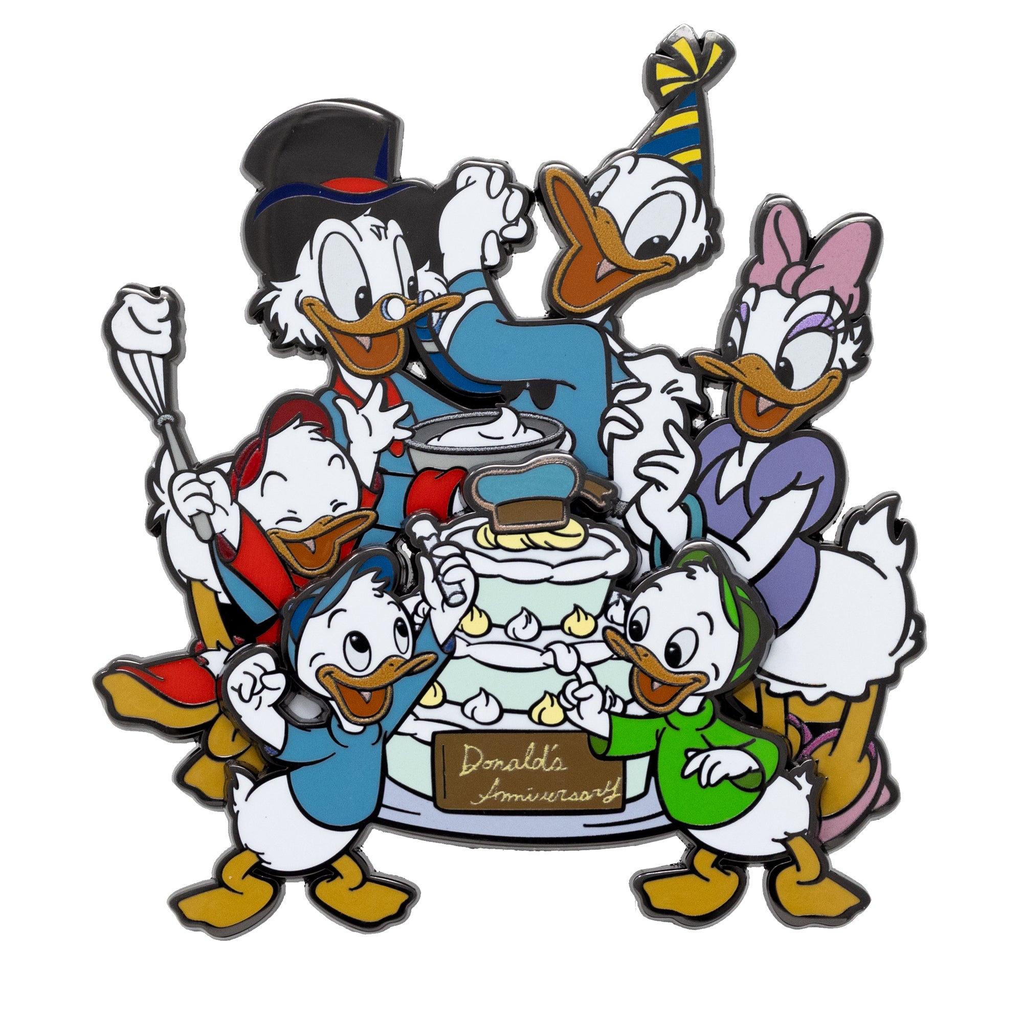 Disney Donald Duck and Crew Anniversary Celebration 3" Collectible Pin on Pin Special Edition 300 - NEW RELEASE