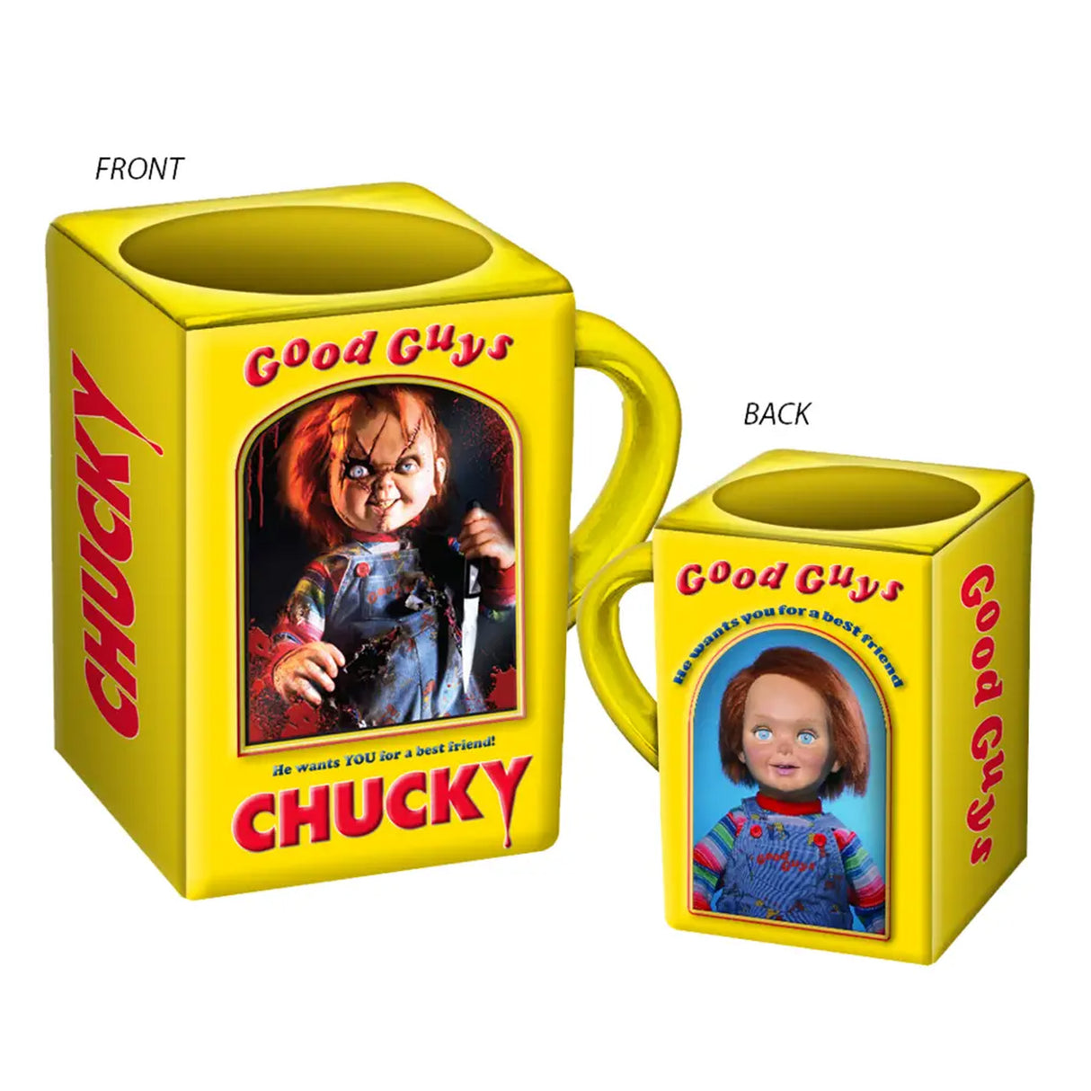 Chucky Good Guys Box Ceramic 3D Sculpted Mug