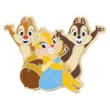 Disney Chip & Dale with Clarice 2.25" Collectible Pin on Pin - NEW RELEASE