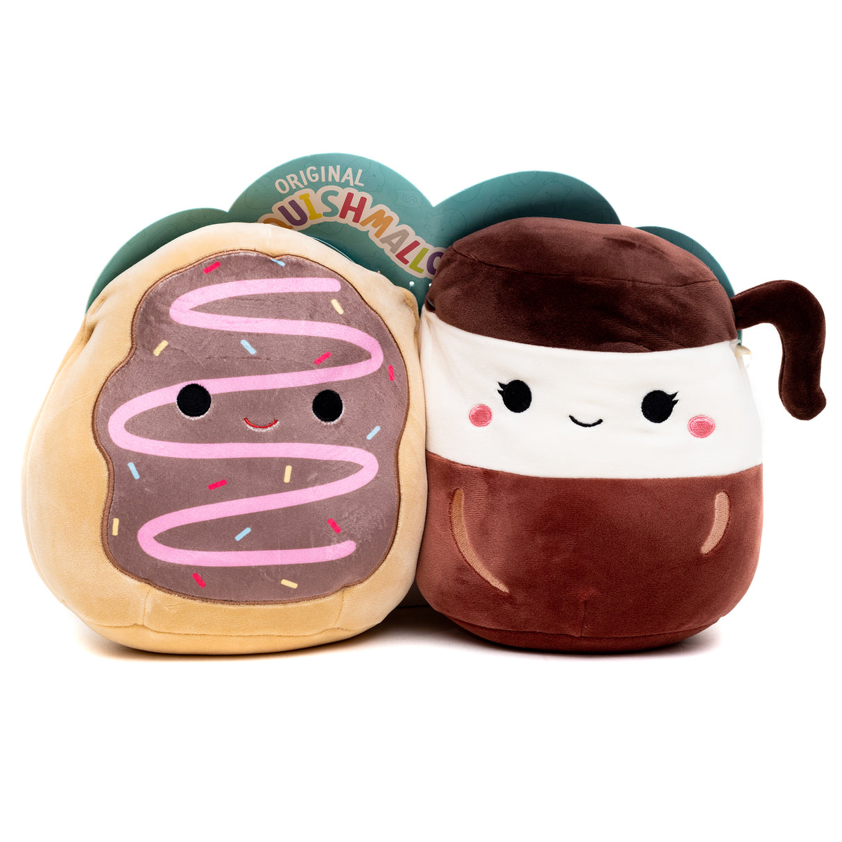 Squishmallow - Pairs 8" Plush Aniela the Carafe & Deja the Donut