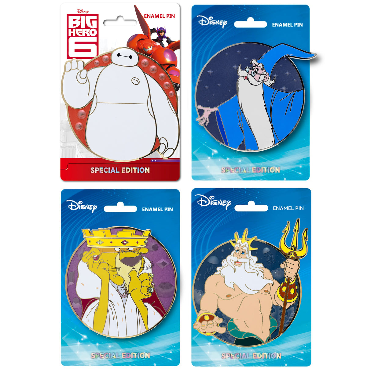 Disney Expression Series - Merlin, Baymax, Prince John, and King Triton Special Edition 300