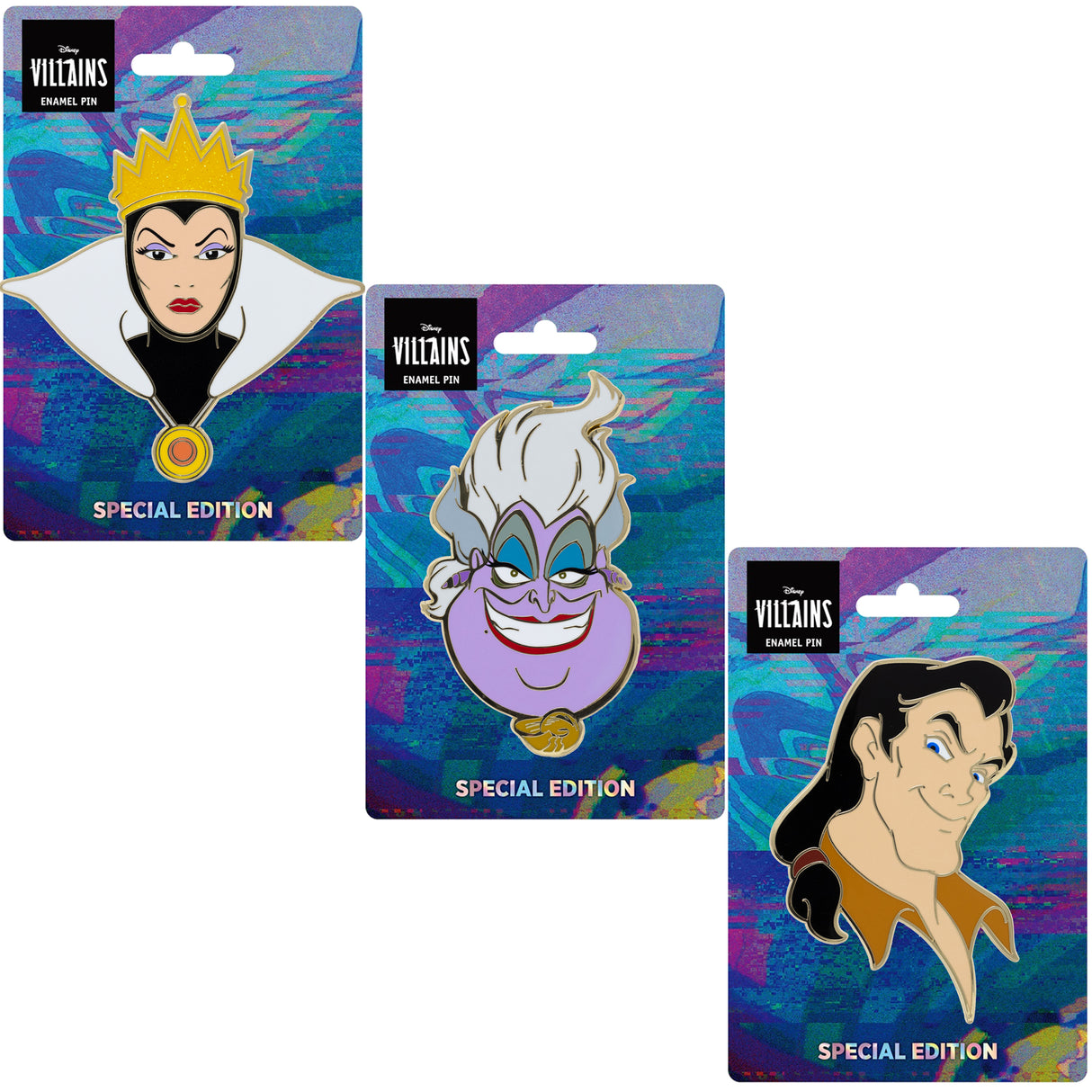 Disney Villains Series Portrait Series 3" Collectible Pin Special Edition 300 - PREORDER