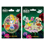 Disney Alice in Wonderland Tea Party Flower Field Set Collectible Pin on Pin Special Edition 300