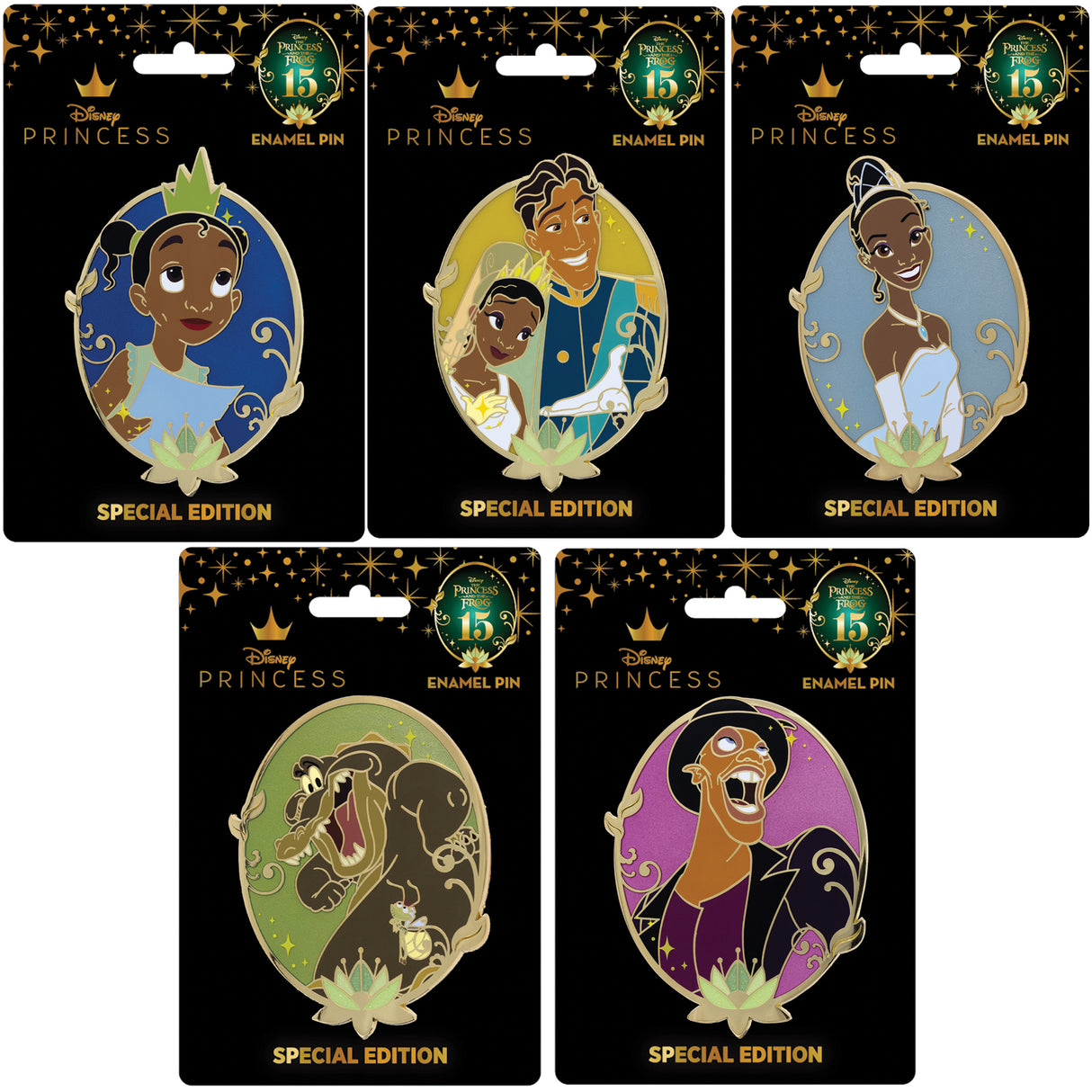 Disney Princess and the Frog 15th Anniversary Set Collectible Pin Special Edition 300 - PREORDER