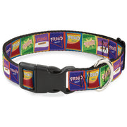 Plastic Clip Collar - The Proud Family PROUD SNACKS Logo Blocks Multi Color