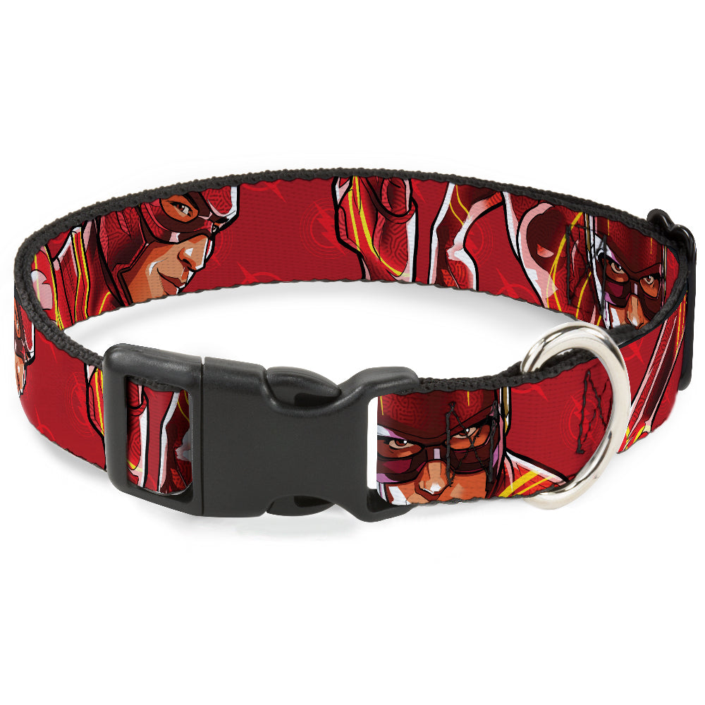 Plastic Clip Collar - The Flash 2023 2-Poses Close-Up Reds