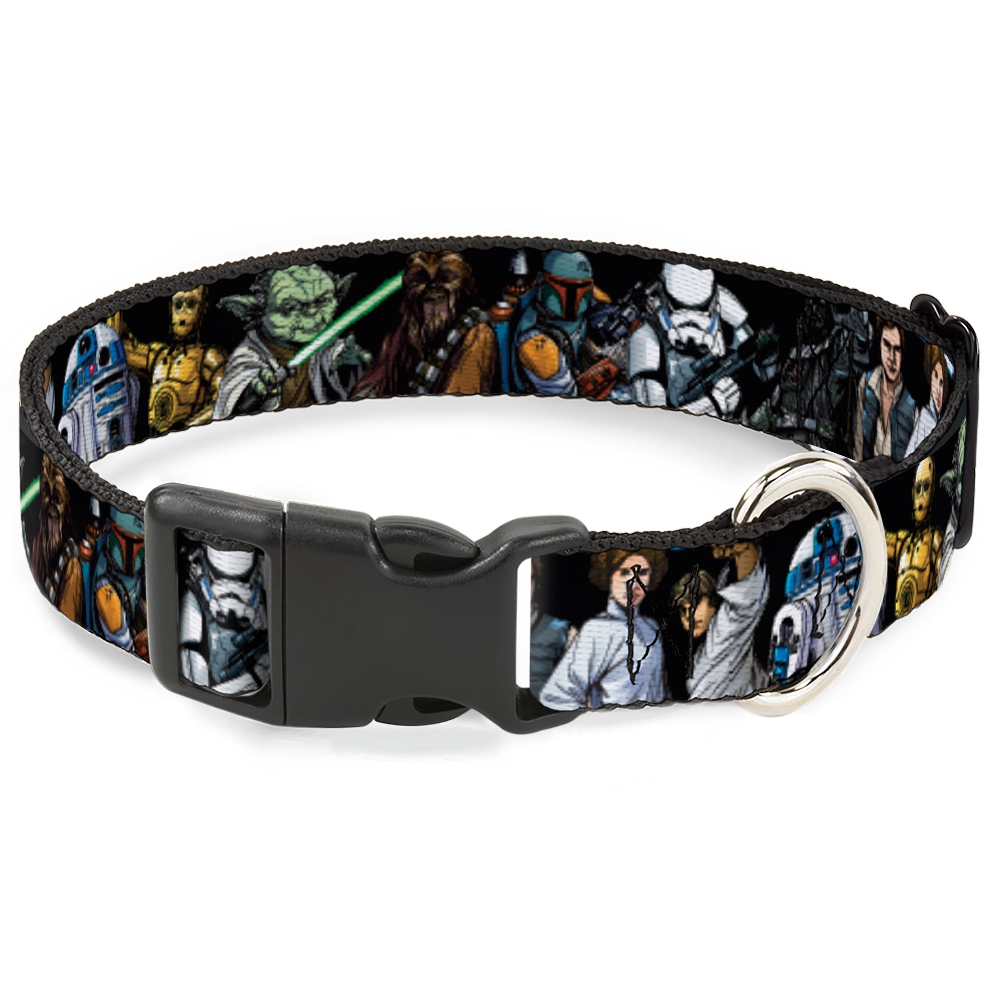 Plastic Clip Collar - Star Wars Classic Character Poses Black