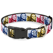 Plastic Clip Collar - The Wizard of Oz Dorothy and Toto Pose Blocks Blues/Yellows/Reds