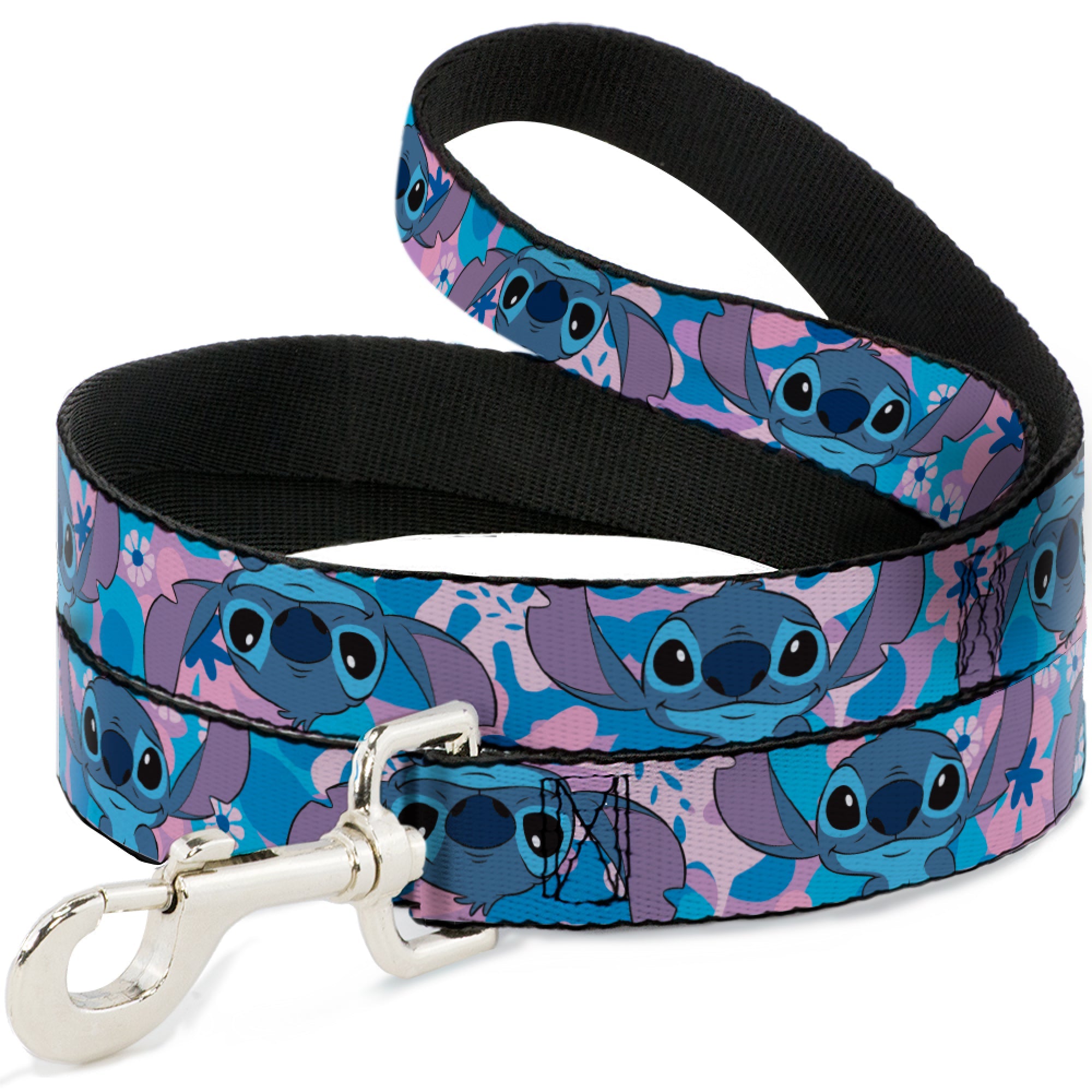 Dog Leash - Lilo & Stitch Stitch Flip Expressions Close-Up Blues/Pinks