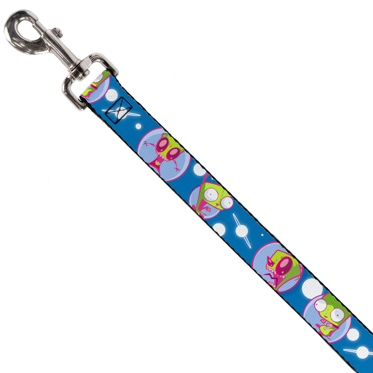 Dog Leash - Invader Zim and GIR Poses and Planets Blue/White