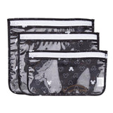 Mickey Mouse Icon Black + White Clear Travel Bag 3-Pack