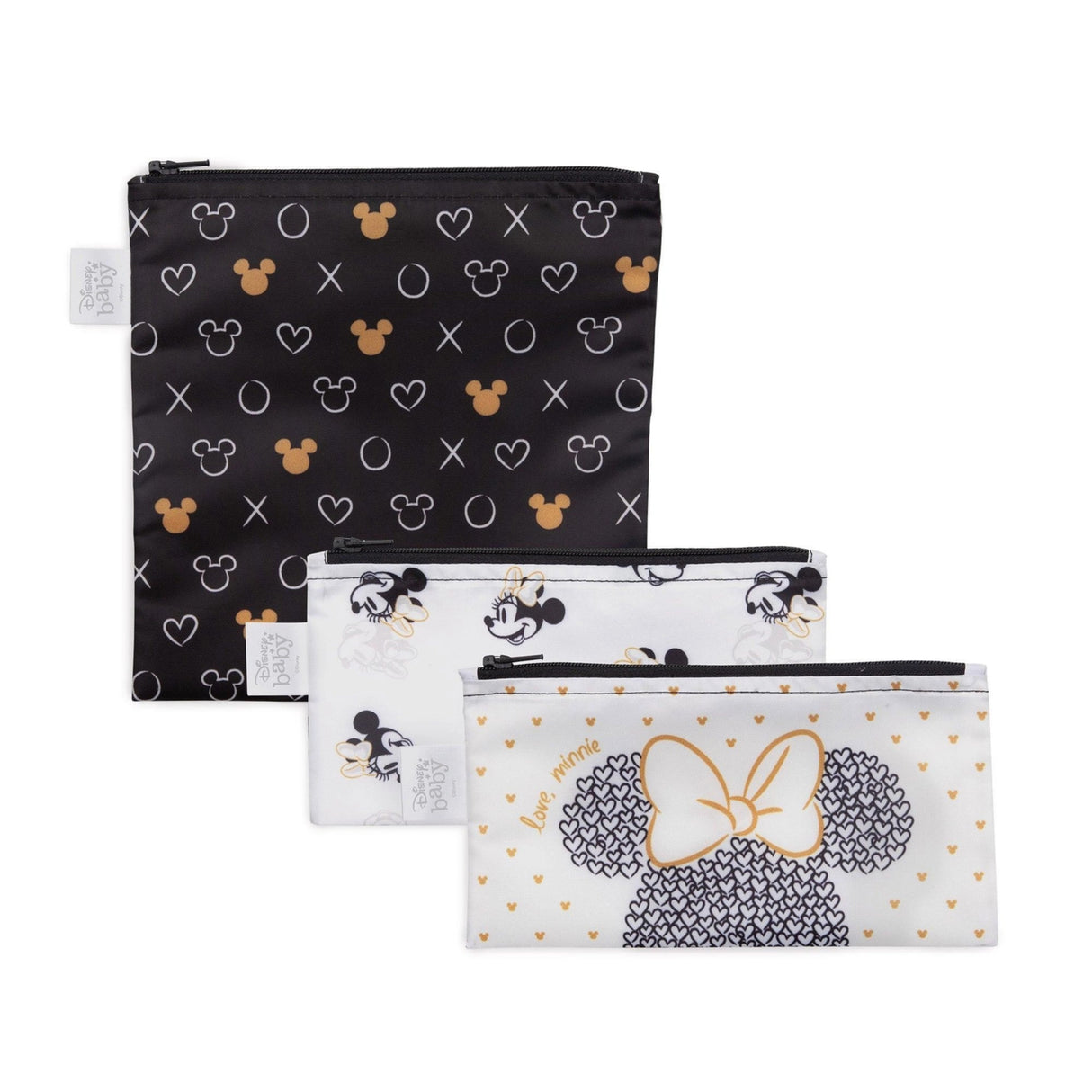 Reusable Snack Bag, 3-Pack: Love, Minnie