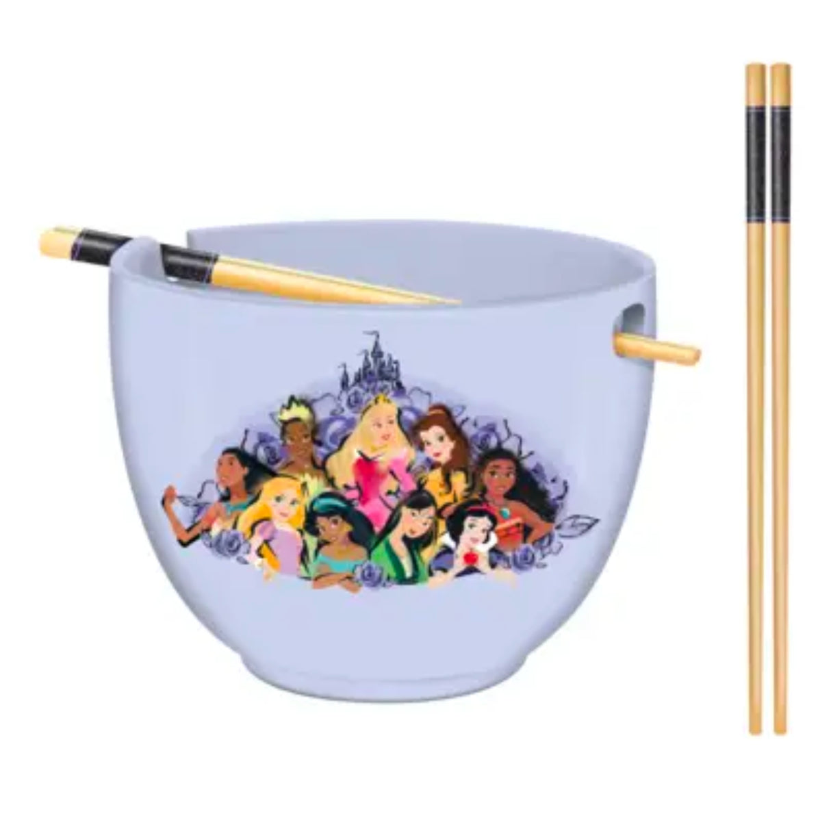 Disney Princess 20oz Ceramic Ramen Bowl with Chopsticks