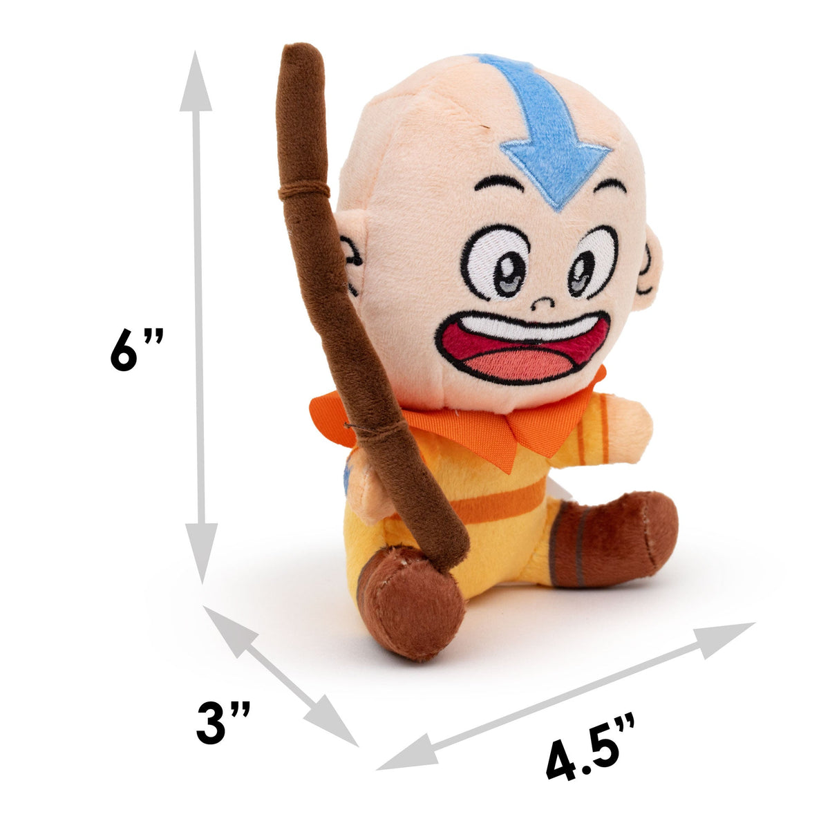 Dog Toy Squeaker Plush - Avatar the Last Airbender Avatar Aang Sitting Full Body Pose