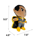 Dog Toy Squeaker Plush - Black Adam Chibi Standing Pose