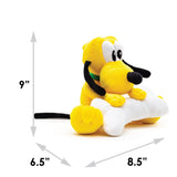 Dog Toy Squeaker Plush - Disney Pluto with Bone Sitting Pose