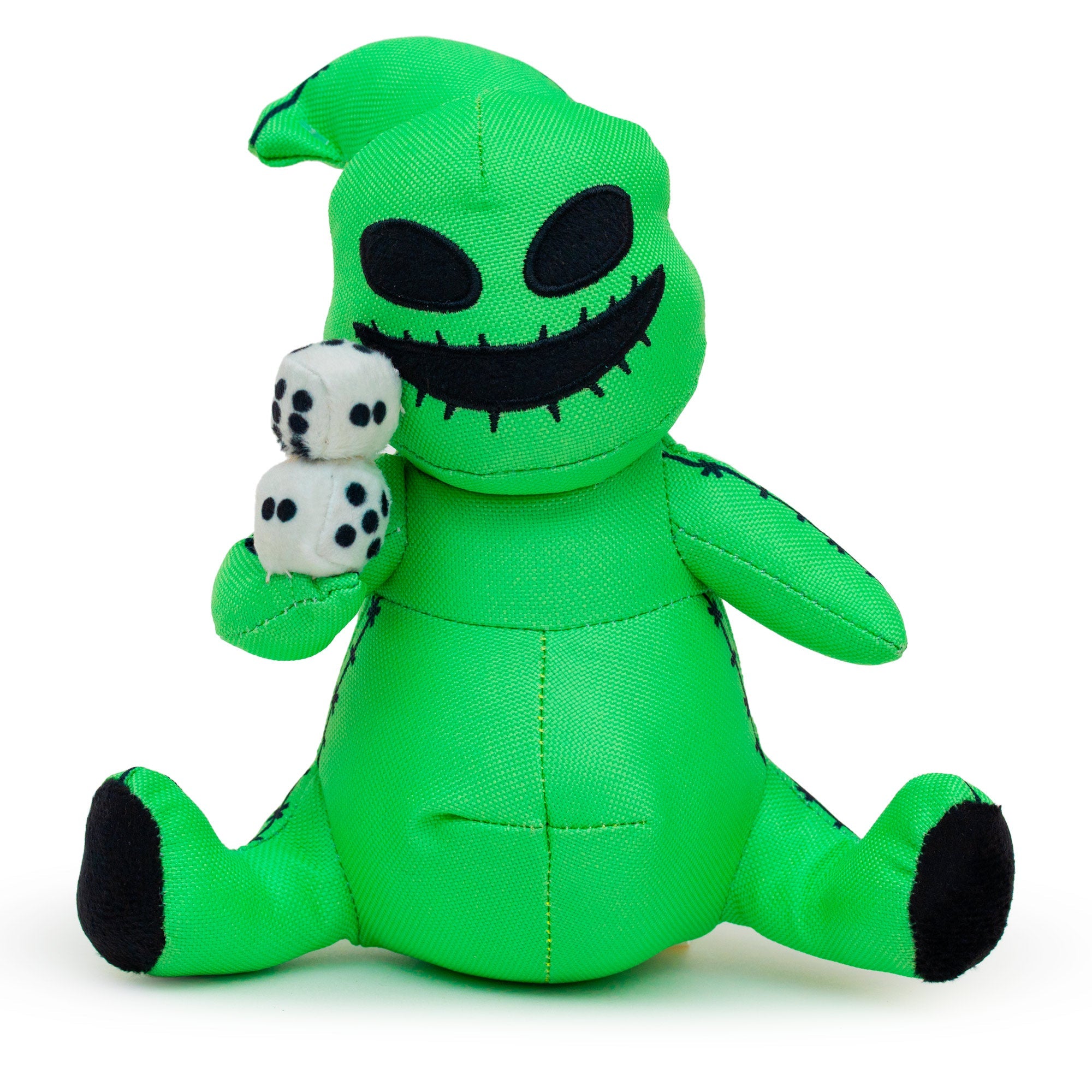 Dog Toy Squeaker Plush - The Nightmare Before Christmas Oogie Boogie Dice Sitting Pose