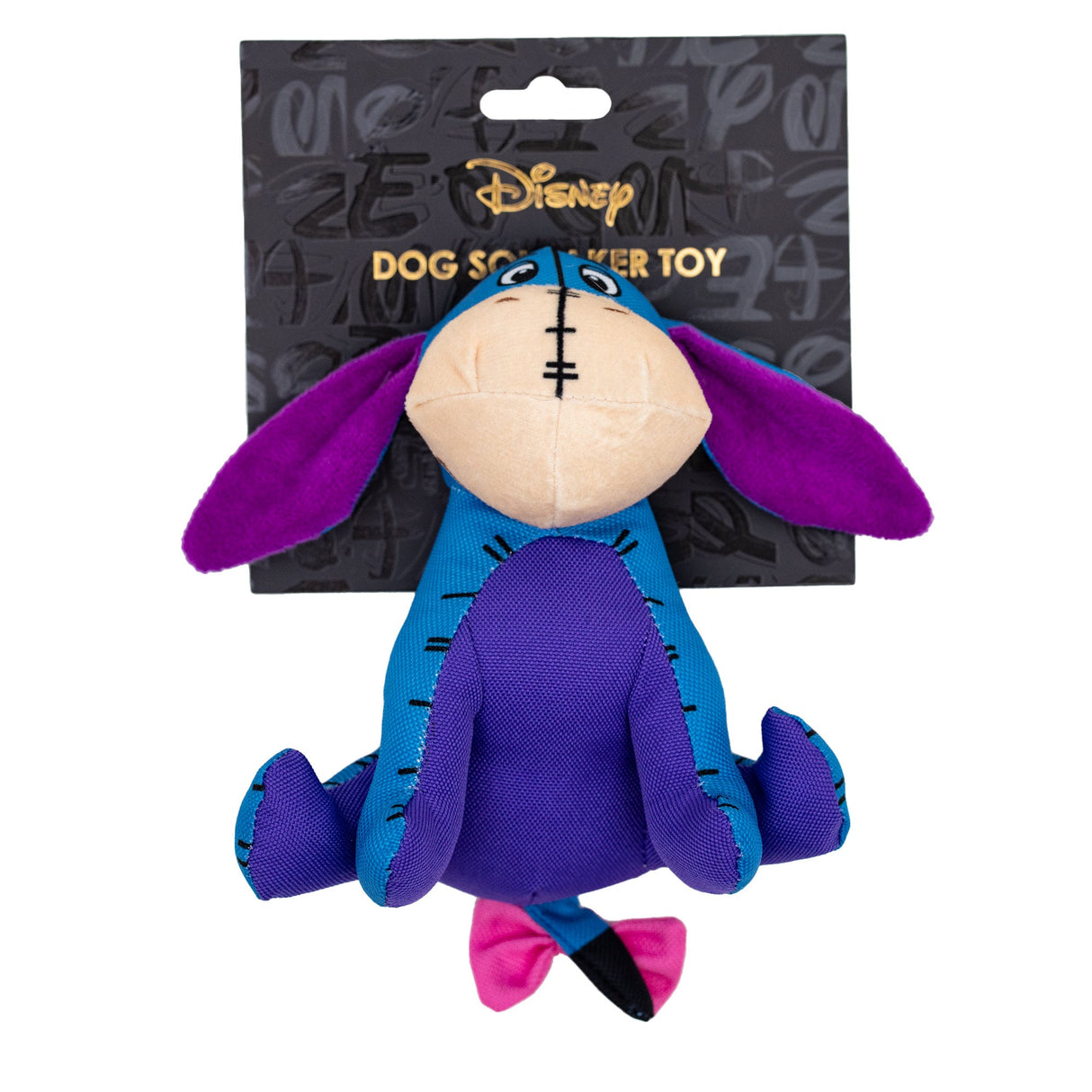 Dog Toy Ballistic Squeaker - Winnie the Pooh Eeyore Sitting Pose Blue