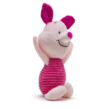 Dog Toy Squeaker Plush - Winnie the Pooh Piglet Arms Up Sitting Pose