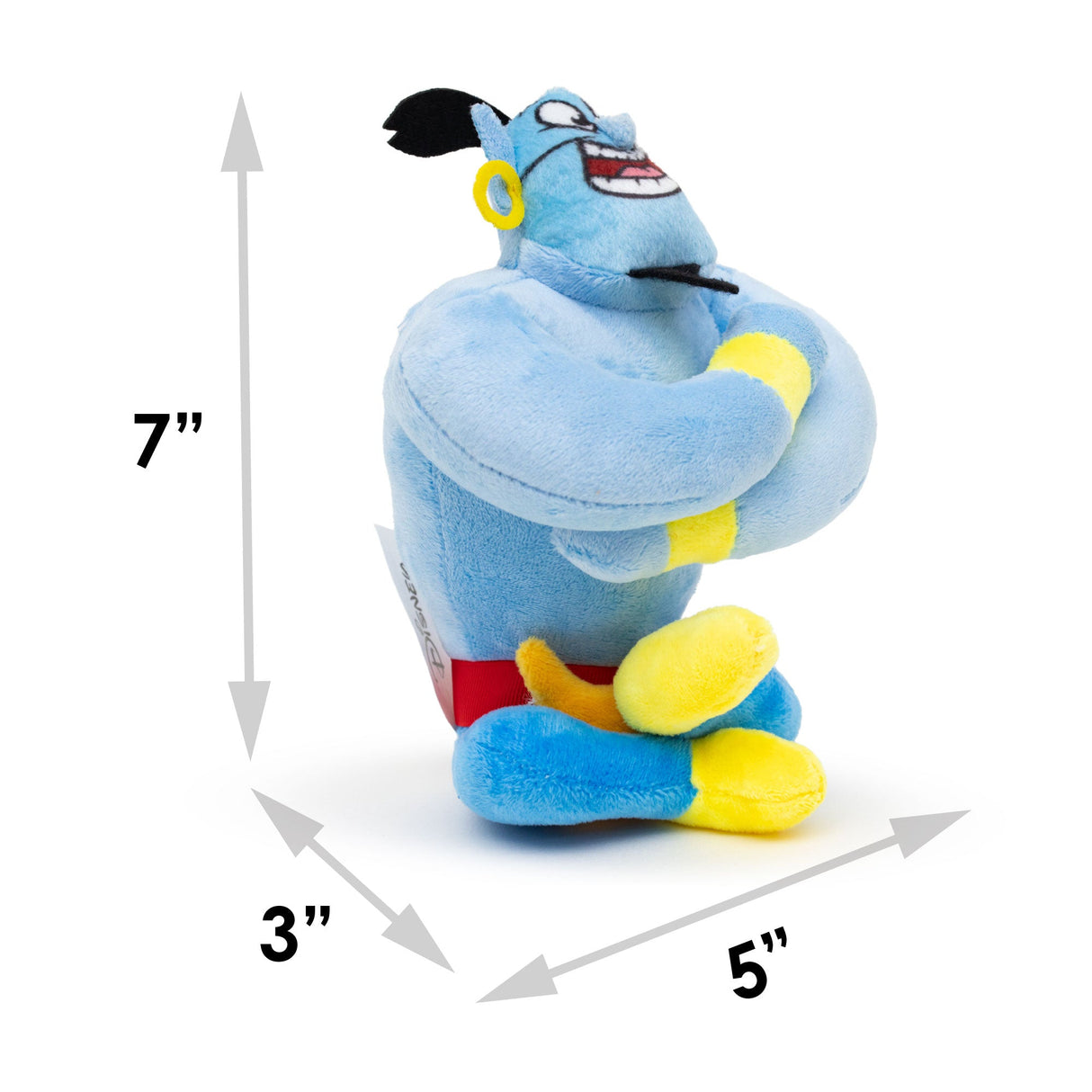 Dog Toy Squeaker Plush - Aladdin Genie Sitting Pose