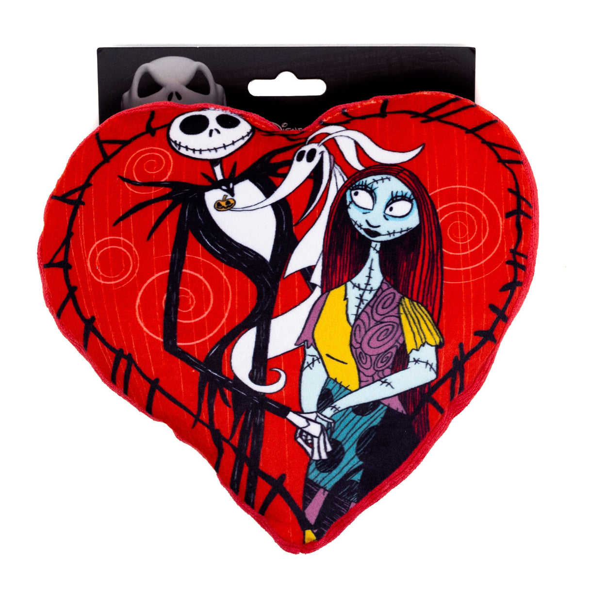 Dog Toy Squeaker Plush - The Nightmare Before Christmas Jack and Sally Heart Pose