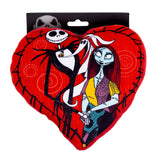 Dog Toy Squeaker Plush - The Nightmare Before Christmas Jack and Sally Heart Pose