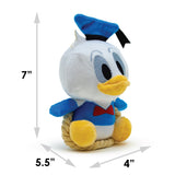 Dog Toy Squeaker Plush with Rope - Disney Donald Duck Chibi Sitting Pose