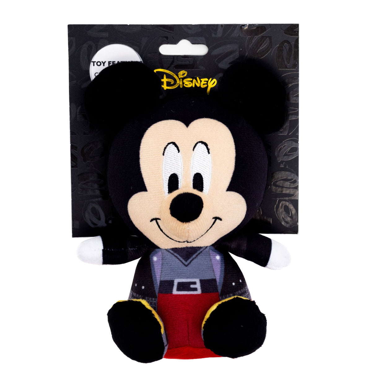 Dog Toy Squeaker Plush - Kingdom Hearts King Mickey Mouse Full Body Sitting Pose