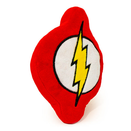 Dog Toy Squeaky Plush - Flash Icon Red White Yellow