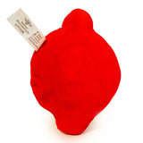 Dog Toy Squeaky Plush - Flash Icon Red White Yellow