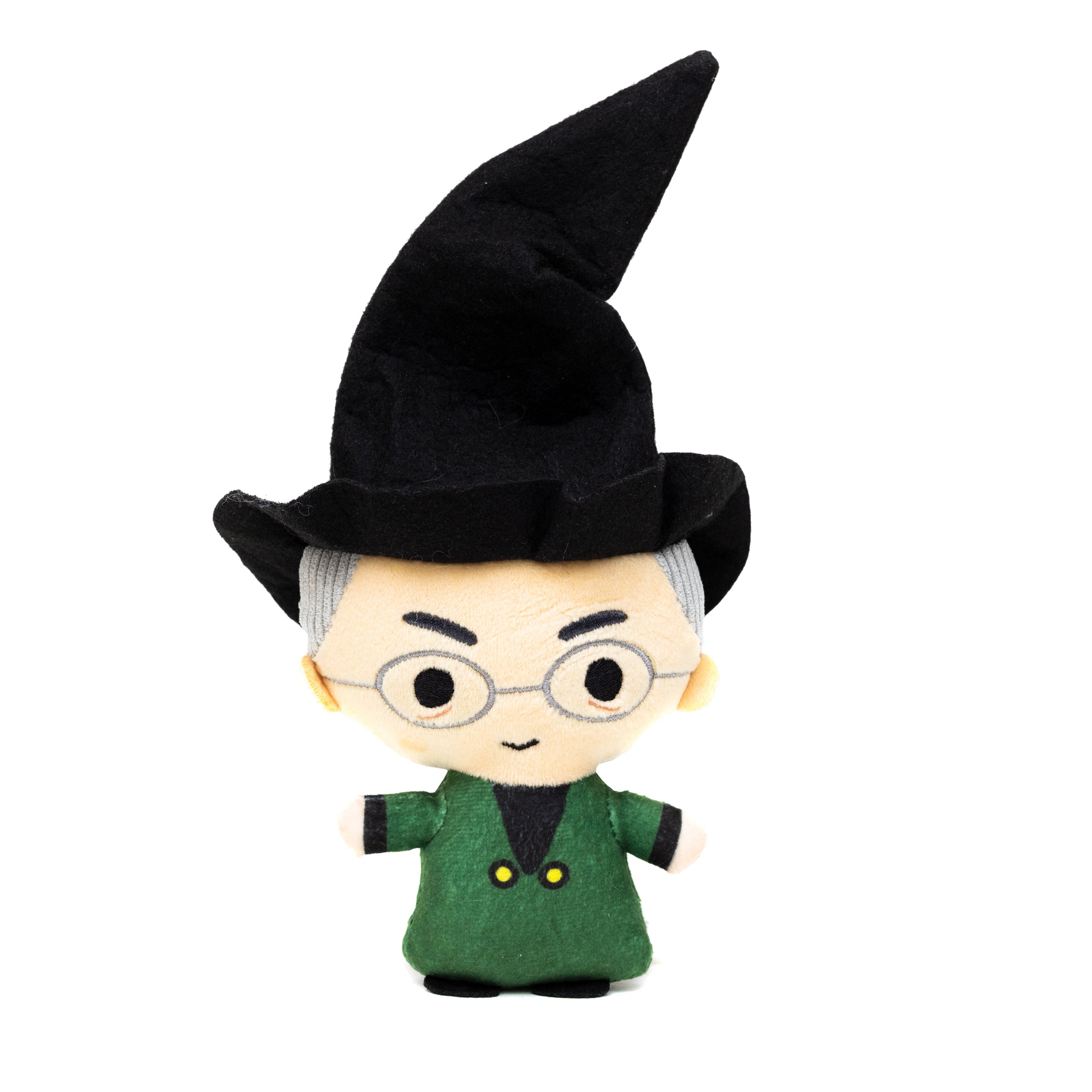 Dog Toy Squeaker Plush - Harry Potter Professor Minerva McGonagall Standing Charm Full Body Pose