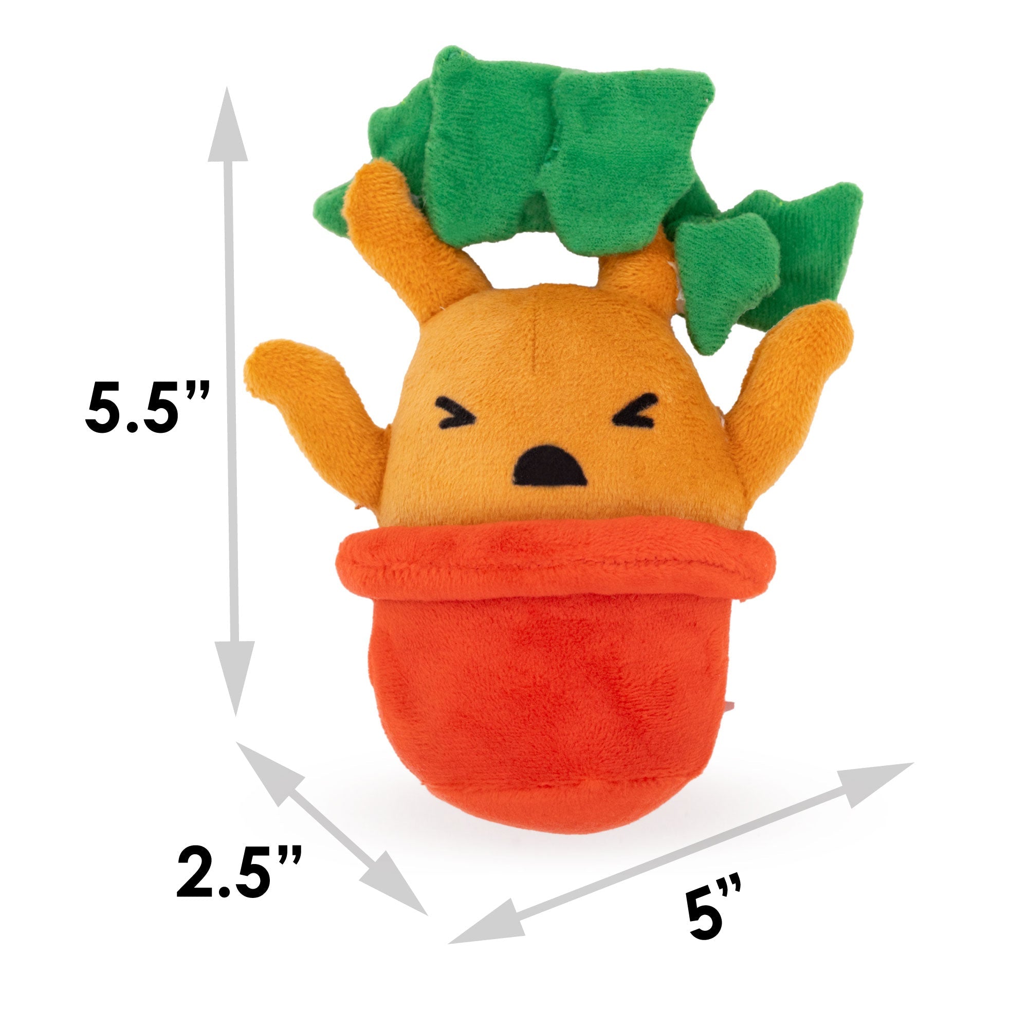 Small Squeaker Carrot Tiny Dog Toy Choose Your Color 