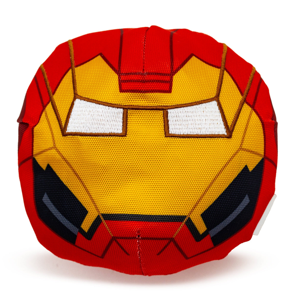 Dog Toy Ballistic Squeaker - Iron Man Face Red