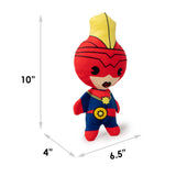 Dog Toy Squeaky Plush - Kawaii Captain Marvel Standing Pose