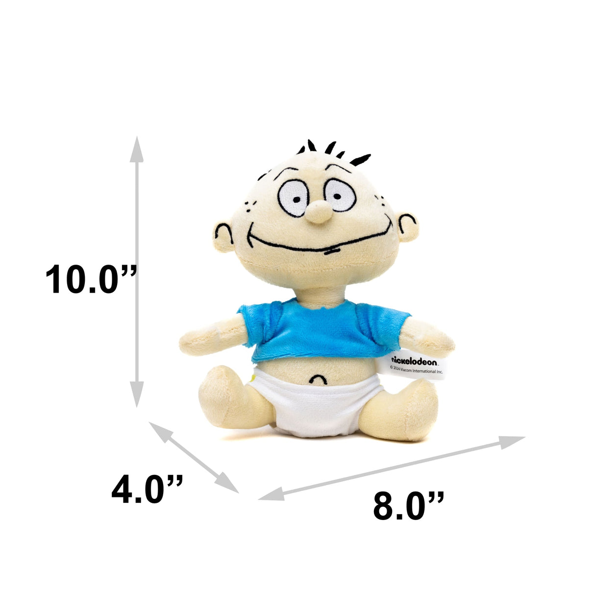 Dog Toy Squeaker Plush - Rugrats Tommy Pickles Full Body Sitting Pose